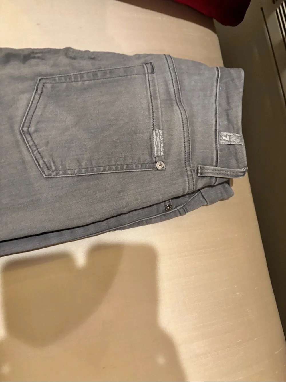 7 For All Mankind Slim Men's Gray Stretch Jeans